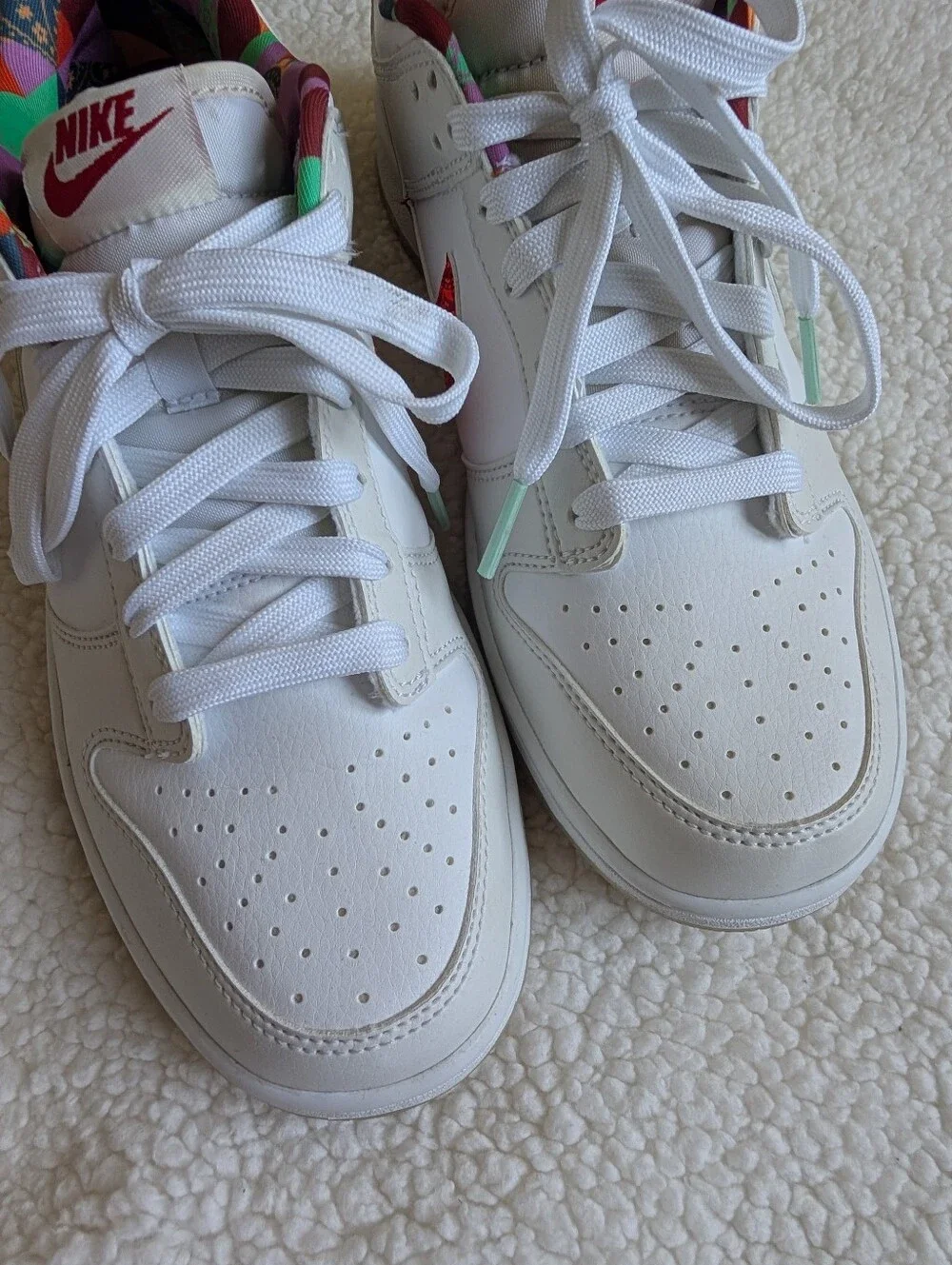 LIKE NEW Nike Dunk Low GS Multi-Color Paisley Youth Sneakers